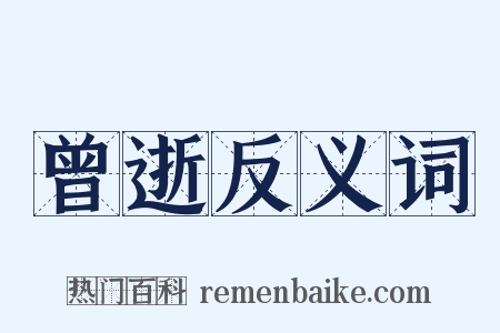 曾逝反义词是什么意思的图片